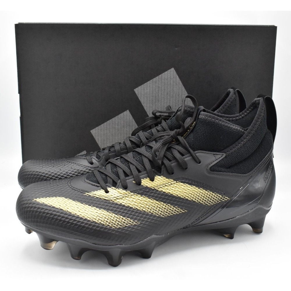 Adidas Adizero Impact Football Cleats Mens 10 Black Gold NEW Cleats